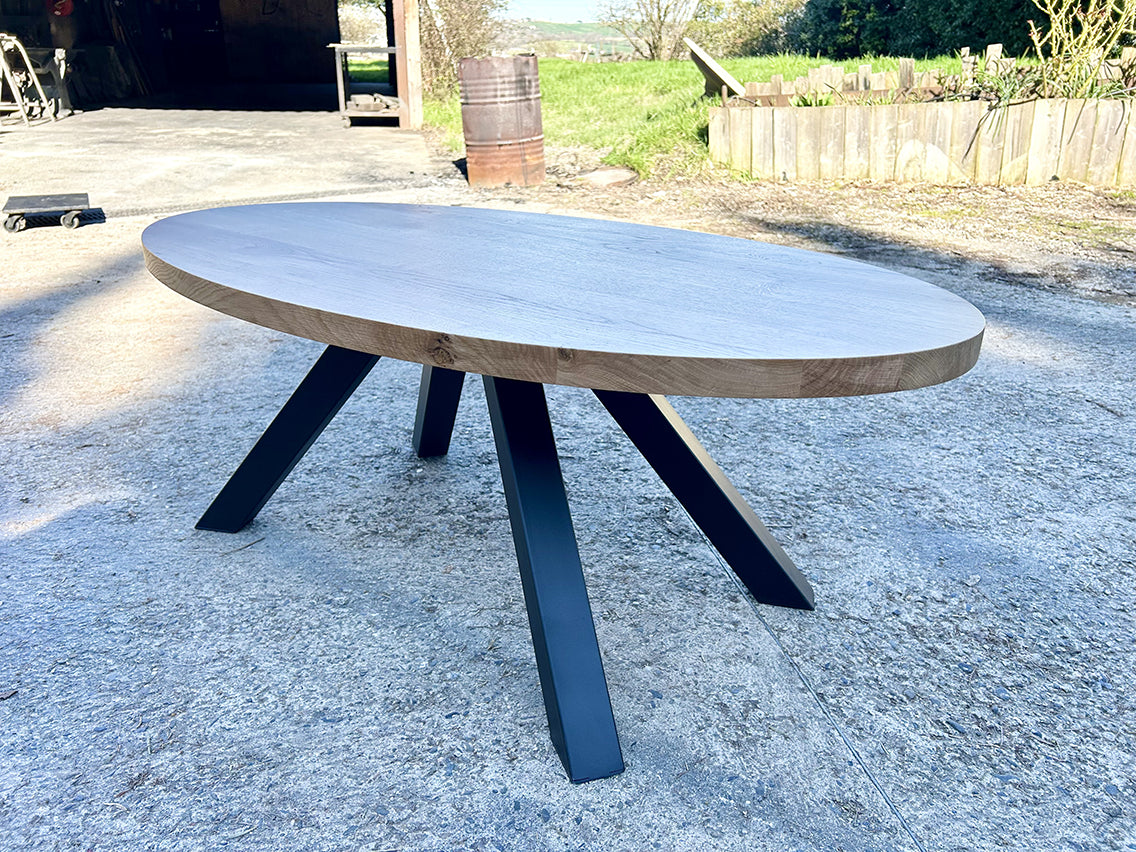 Table basse plateau Ellipse chêne RF4656