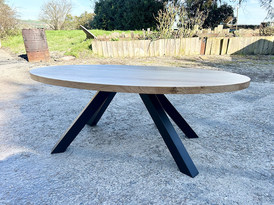 Table basse plateau Ellipse chêne RF4656