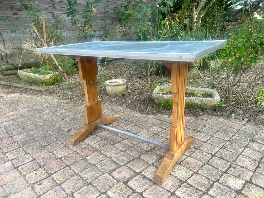 Table bistrot Art deco zinc Réf 4314
