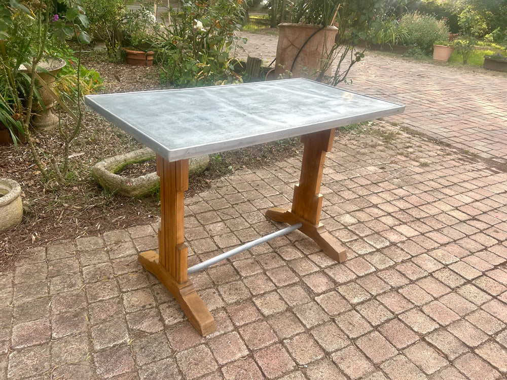 Table bistrot Art deco zinc Réf 4314