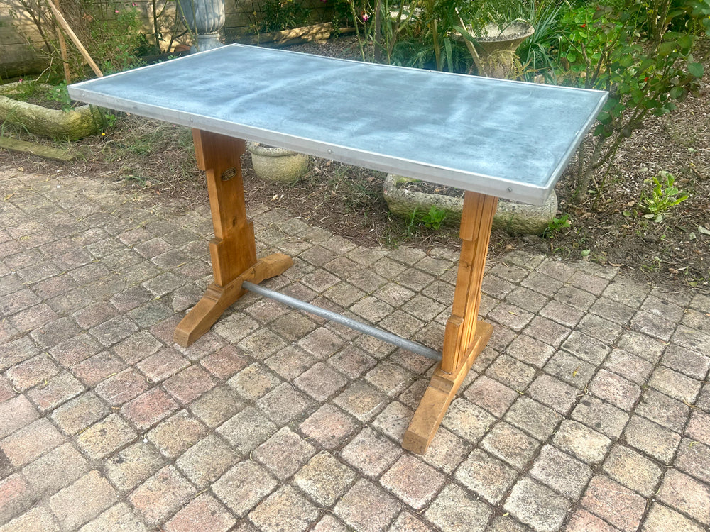 Table bistrot Art deco zinc Réf 4314