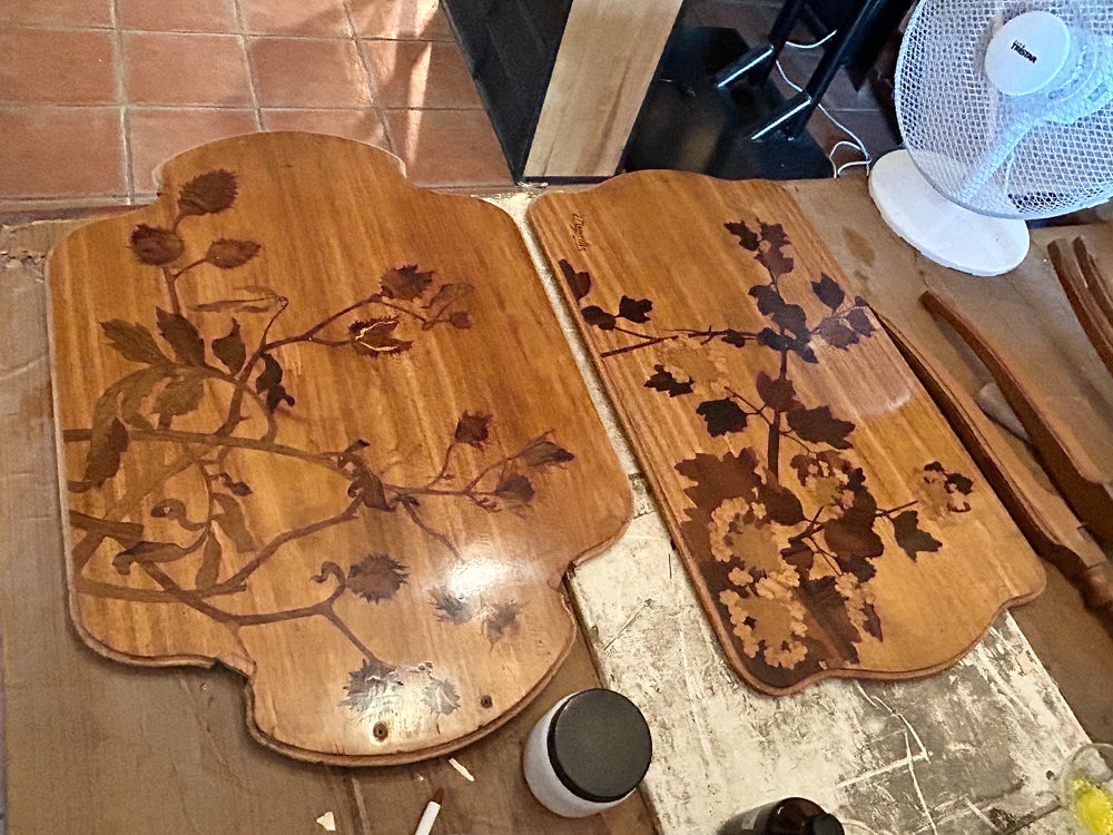 Table à thé Louis Majorelle 1900 Marqueterie Art Nouveau