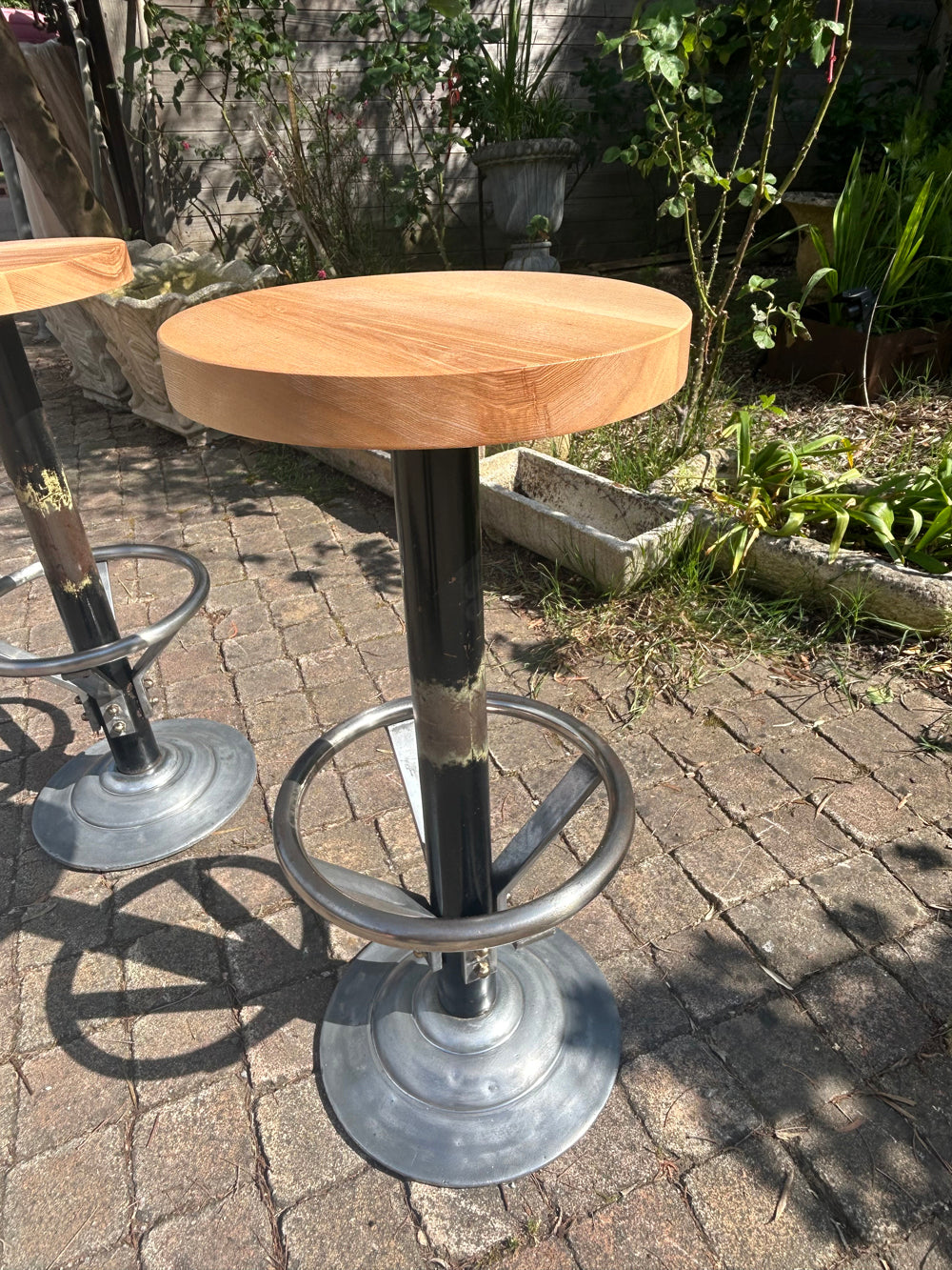 Lot de 4 tabourets bar vintage réf 4486