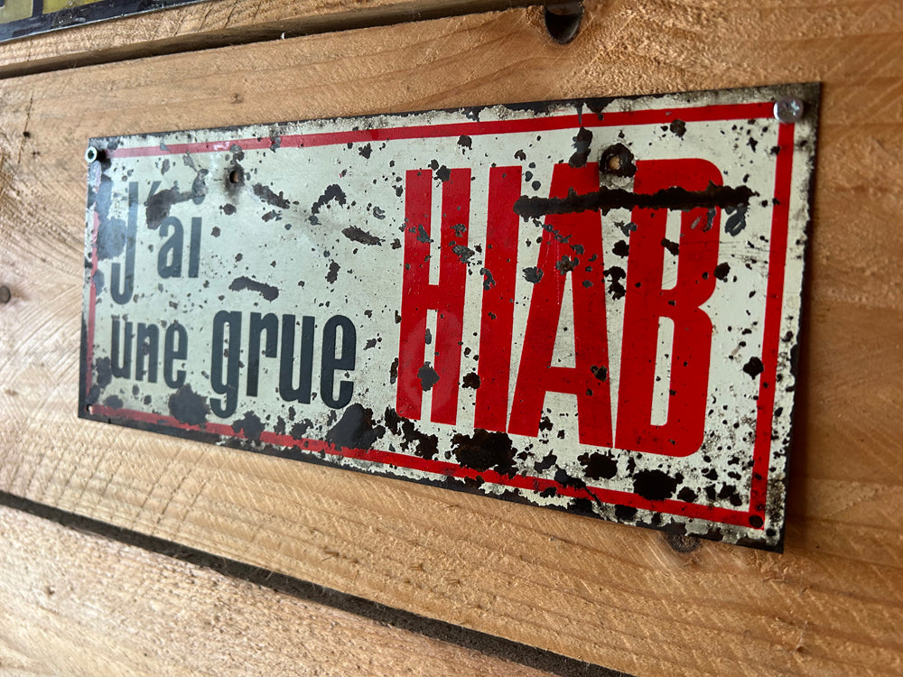 Tôle peinte HIAB 1960/70 Réf 4567