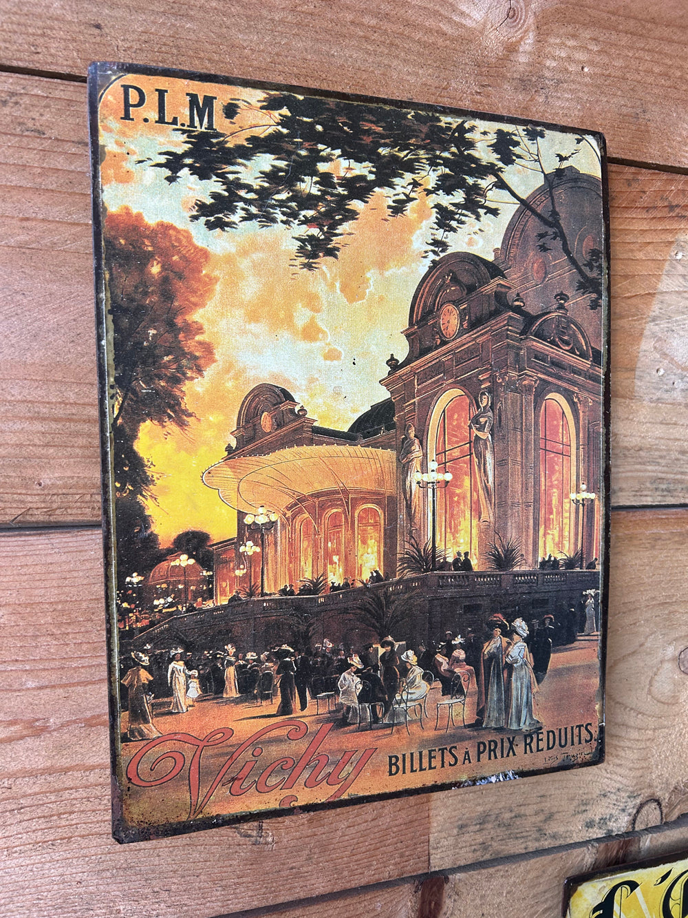 Tôle peinte " Casino Vichy " reproduction Réf 4453