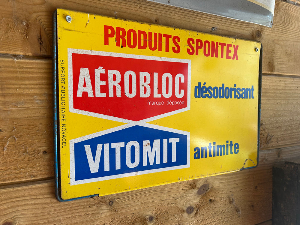 Tôle publicitaire " Spontex " 1970 Réf 4454