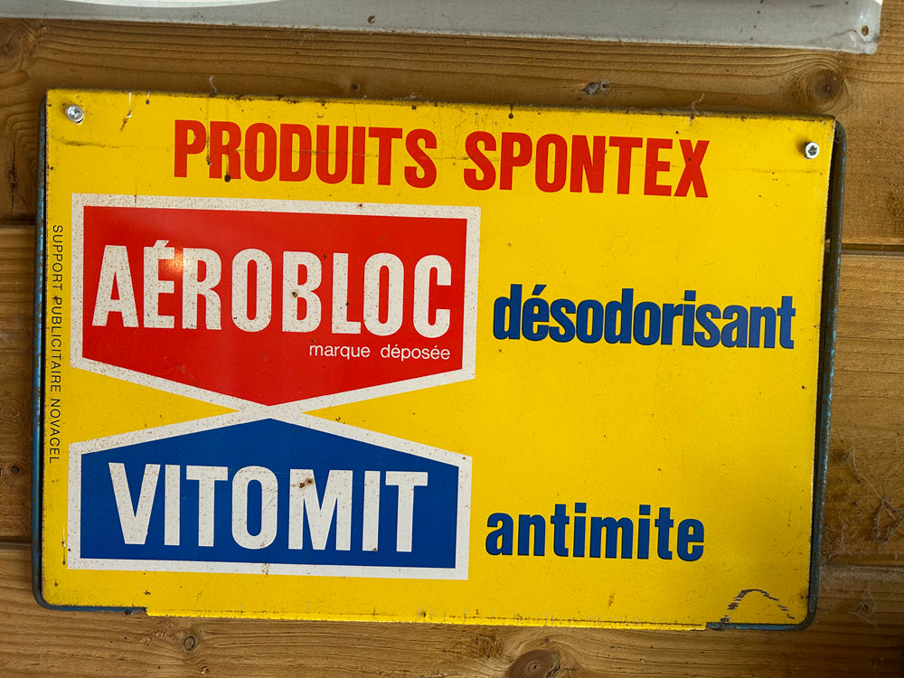 Tôle publicitaire " Spontex " 1970 Réf 4454