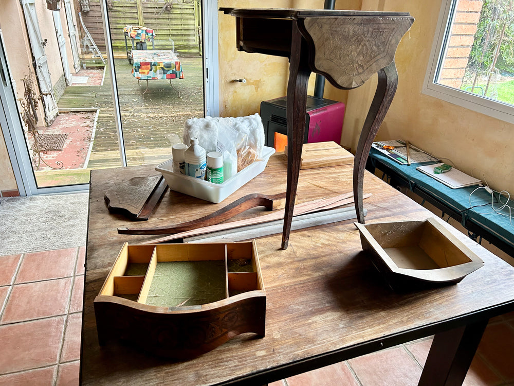 Travailleuse style Louis XV fabrication 19éme Réf 4218