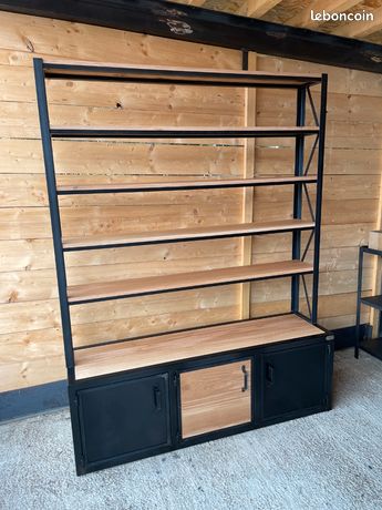 Bibliothèque industrielle 2 corps Prix de base : 1890€ réf 3752