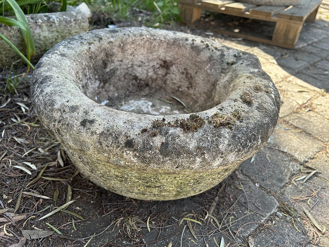 Jardinière ronde en pierre reconstitué - RF4692