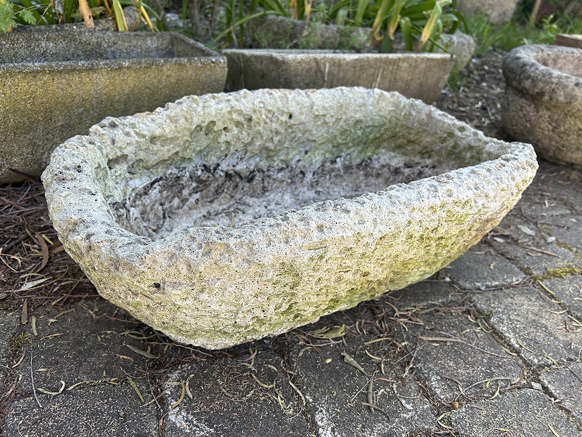 Jardinière ovale pierre reconstitué- RF4691
