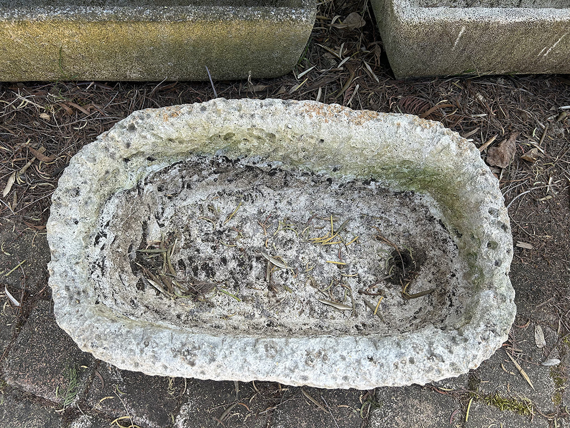 Jardinière ovale pierre reconstitué- RF4691