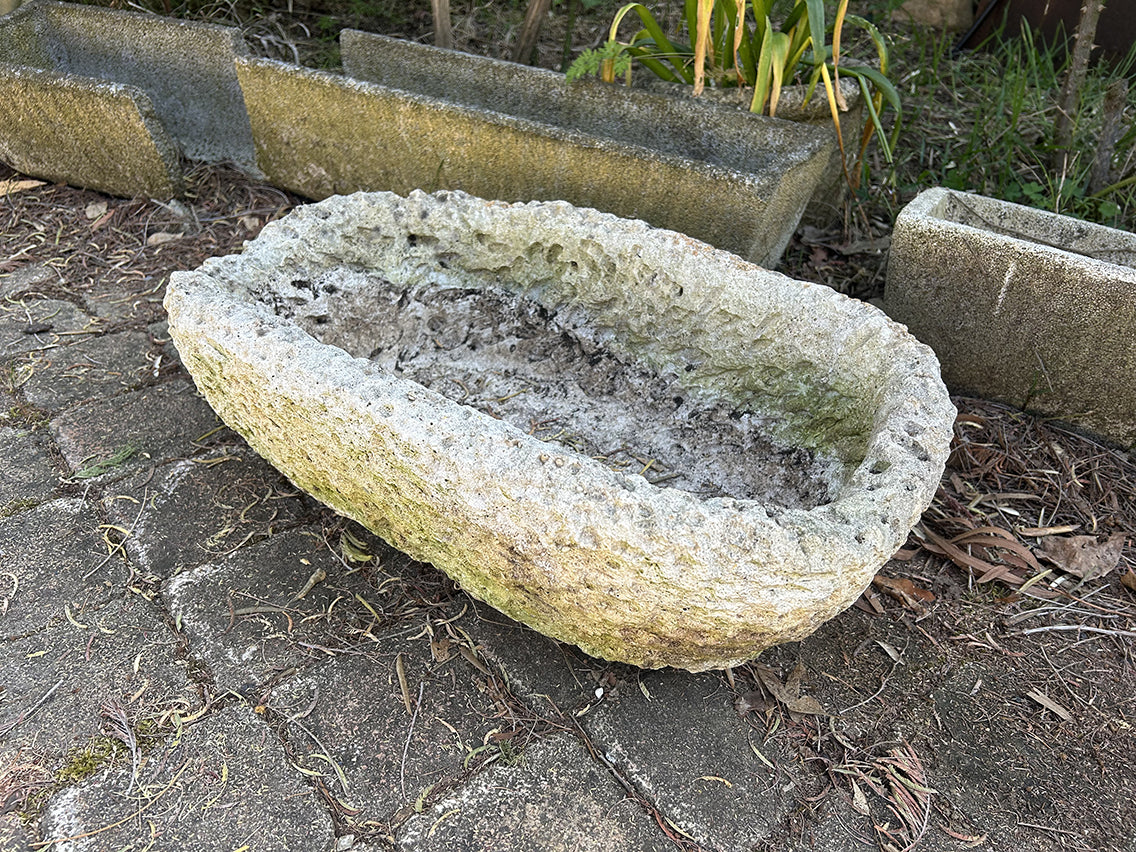 Jardinière ovale pierre reconstitué- RF4691
