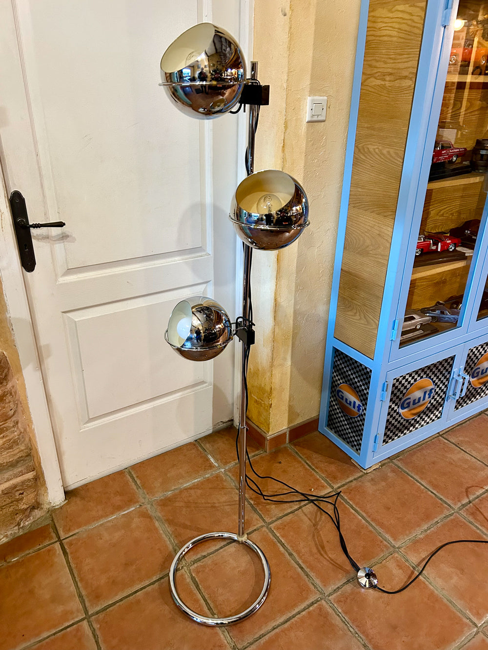 Lampadaire Eyeball " Geoffredo reggiani " 1970 réf 4329