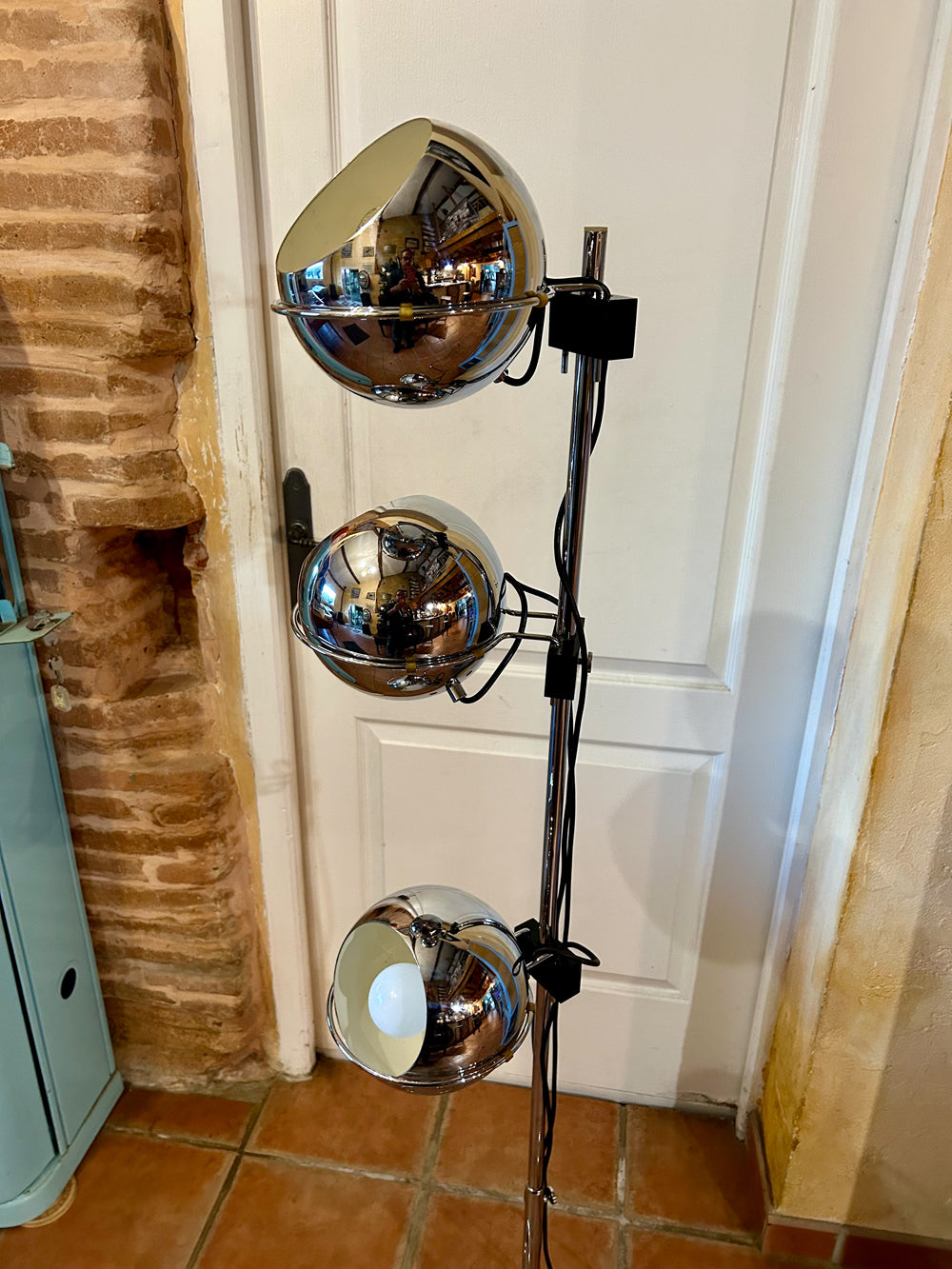 Lampadaire Eyeball " Geoffredo reggiani " 1970 réf 4329