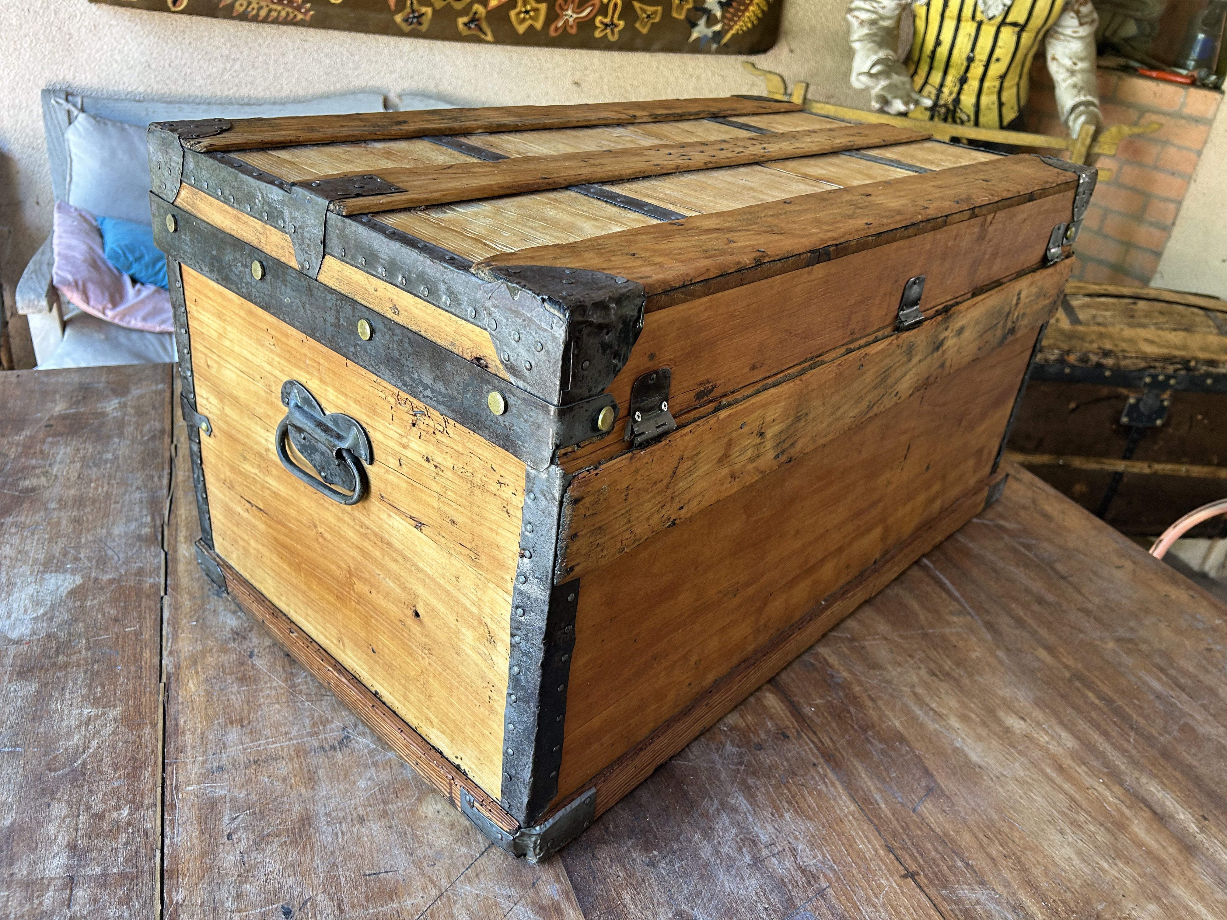 Malle de voyage bois 1900 - RF4736