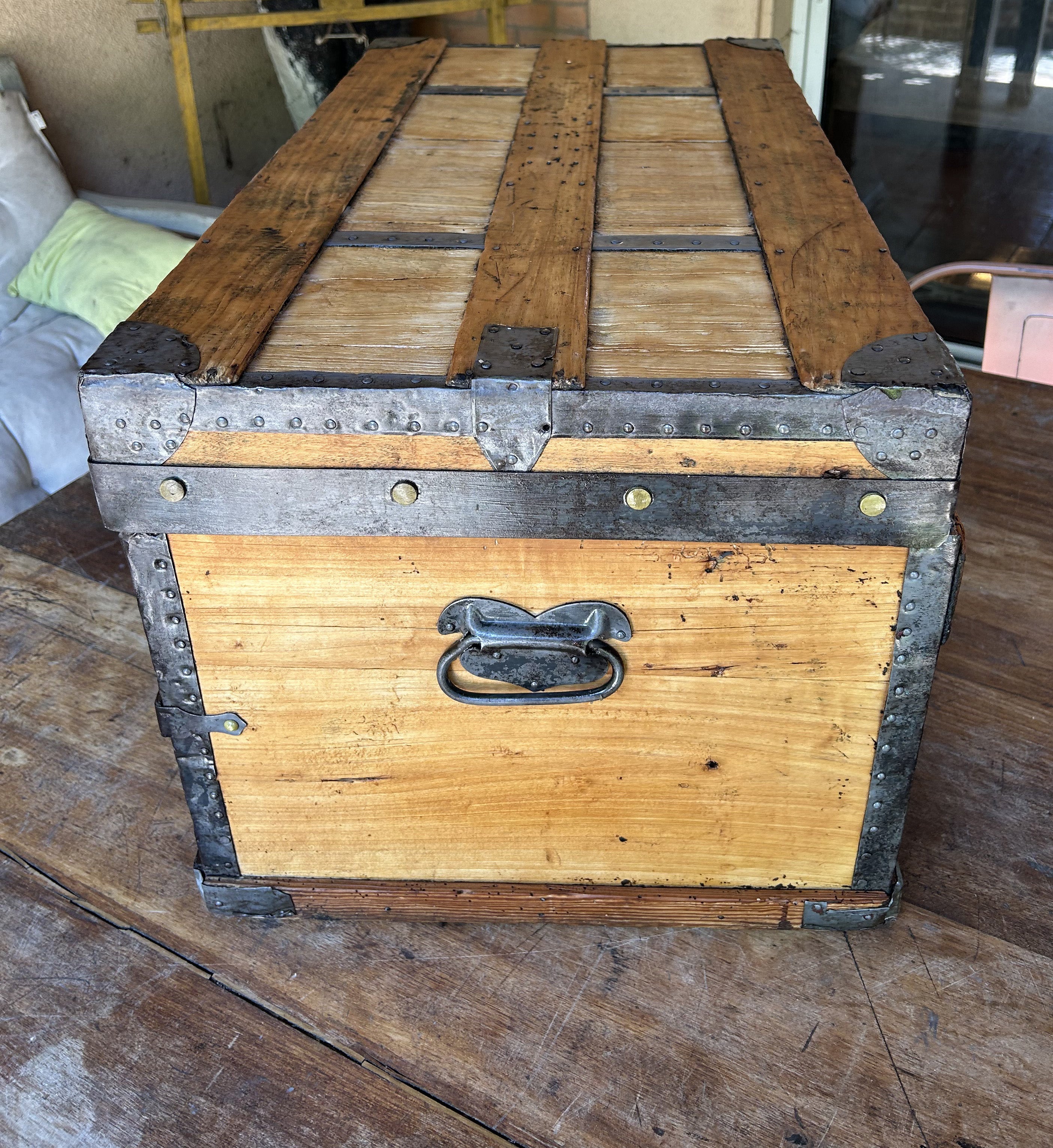 Malle de voyage bois 1900 - RF4736