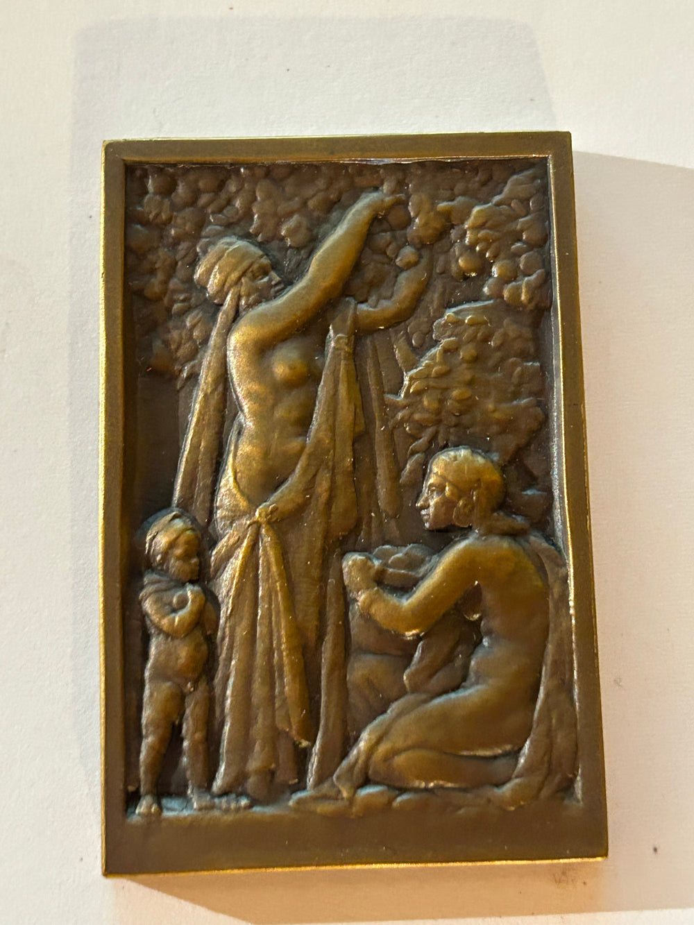 Triptyque bronze centenaire Algerie 1830/1930 - Réf 4617