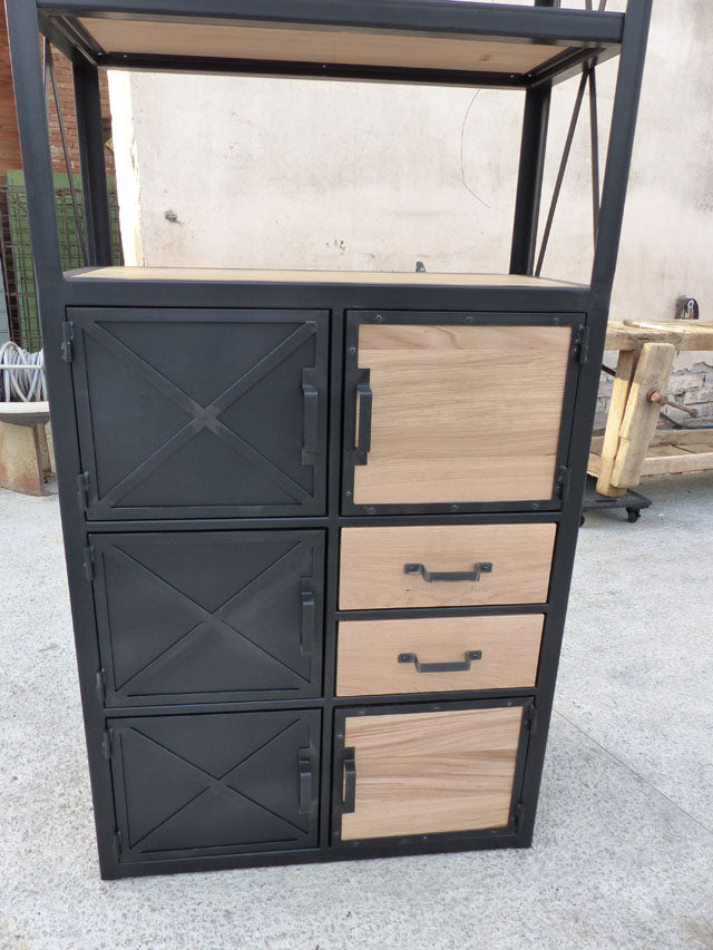 Etagère / bibliothèque 6 portes. PRIX de base : 1 290 € Réf 3631