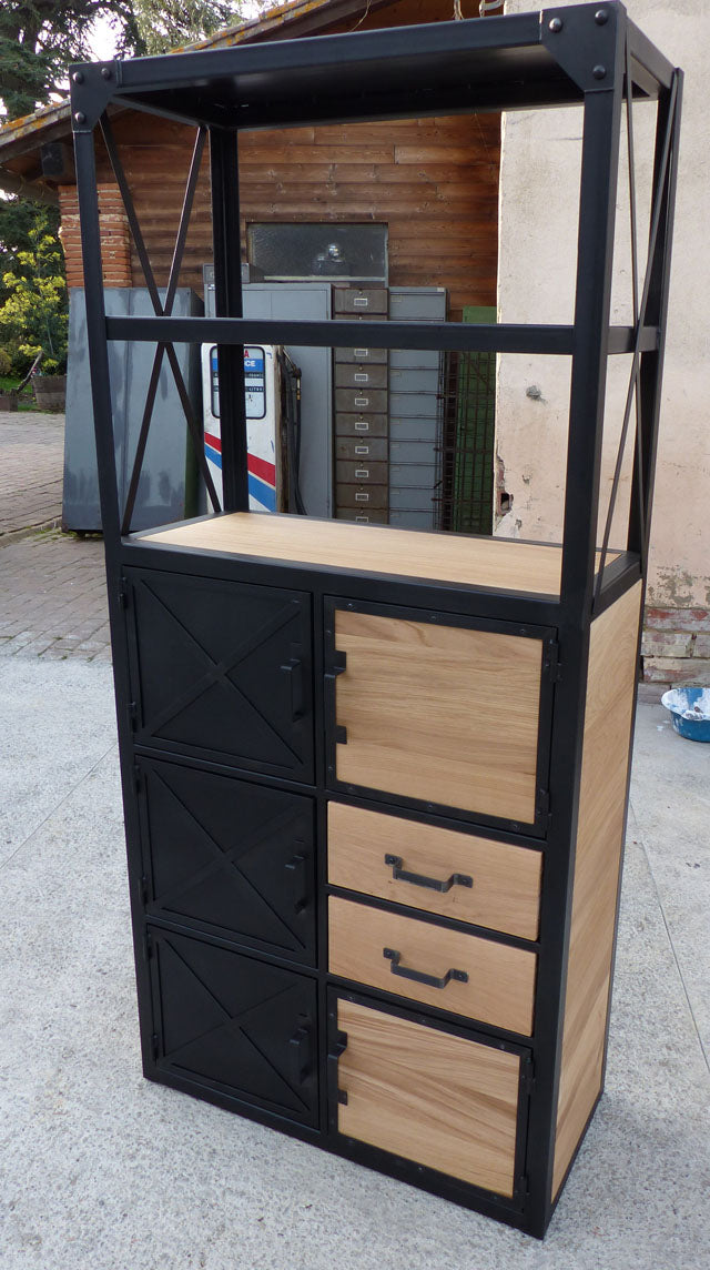 Etagère / bibliothèque 6 portes. PRIX de base : 1 290 € Réf 3631