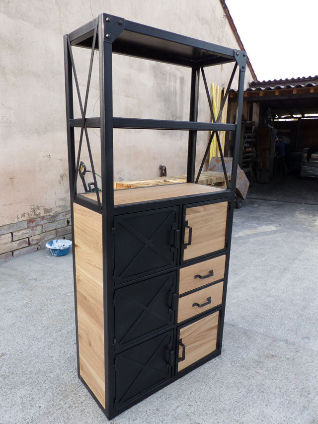 Etagère / bibliothèque 6 portes. PRIX de base : 1 290 € Réf 3631