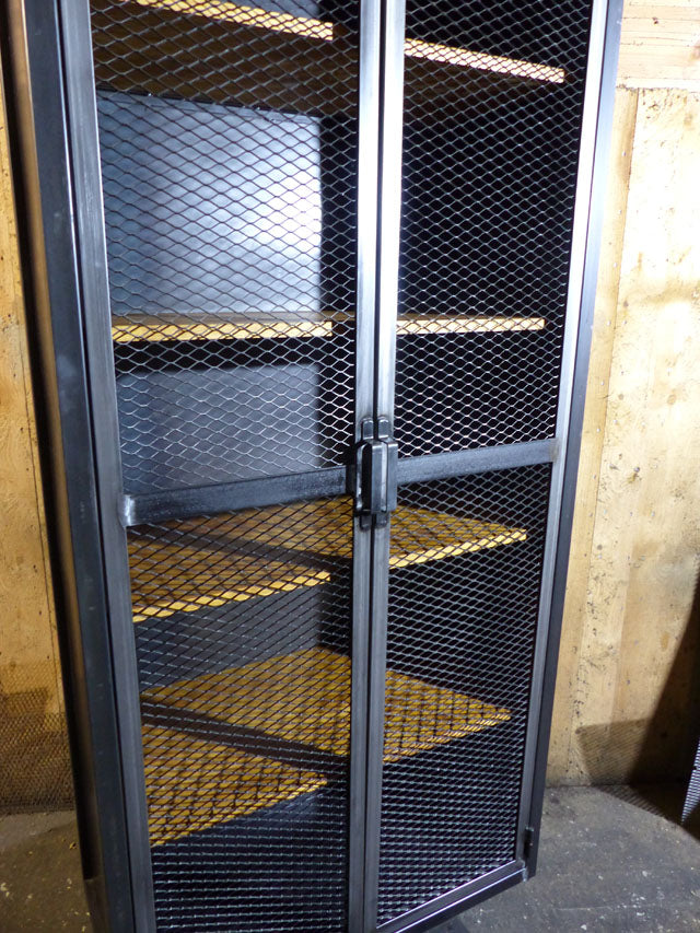 Armoire industrielle bois métal Réf 3475 Prix base : 1390€