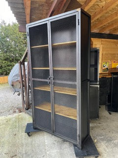 Armoire industrielle bois métal Réf 3475 Prix base : 1390€