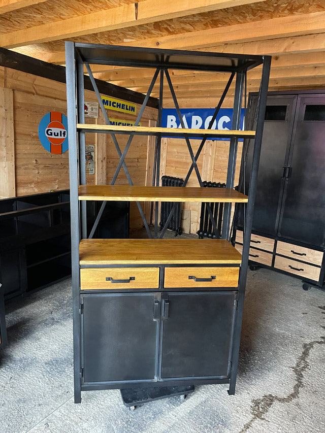 Etagère bibliothèque 2 tiroirs et 2 portes PRIX de base 990€réf 2739