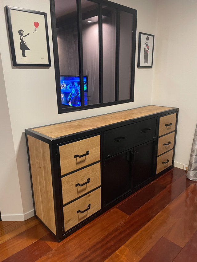 Buffet industriel 4 portes 1 clapet PRIX de base: 1300€ réf 3465