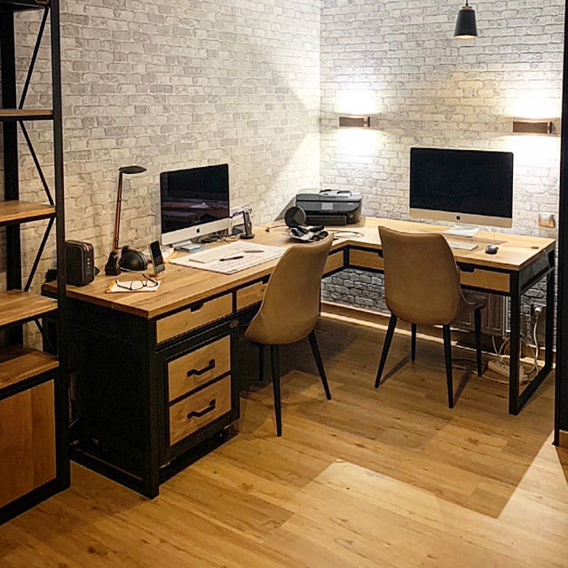 Bureau d'angle 5 tiroirs PRIX de base:1890€ réf 4011