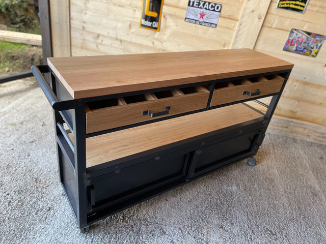 Fabrication desserte à roulette Prix de base 1100€ réf 3009