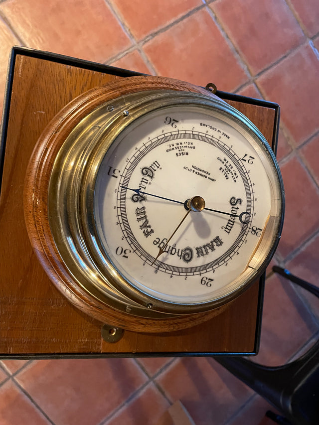 Baromètre de marine anglais