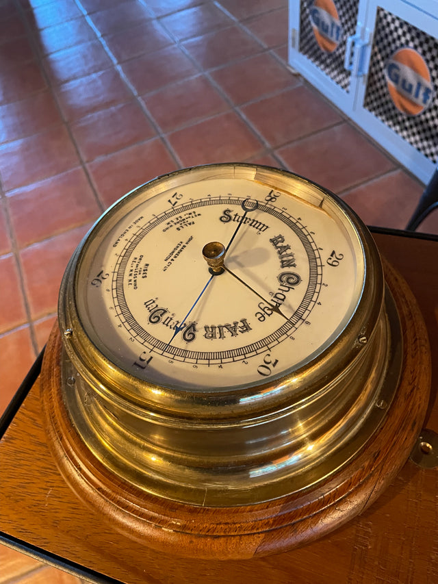Baromètre de marine anglais