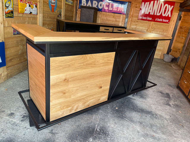 Comptoir d'angle double plateau PRIX de base: 3400€ réf 3849