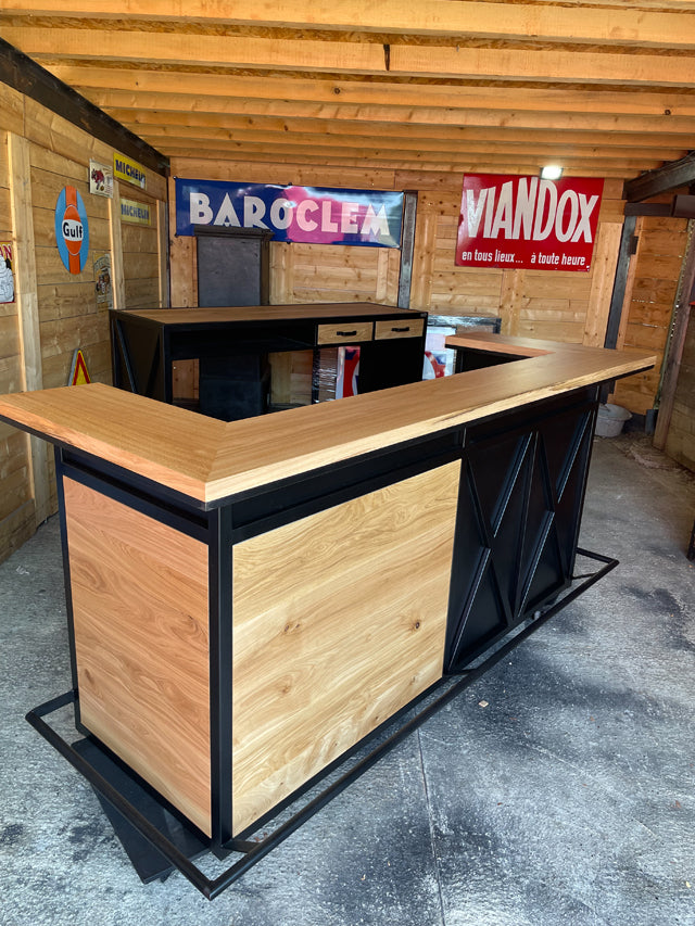 Comptoir d'angle double plateau PRIX de base: 3400€ réf 3849