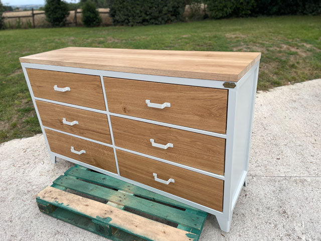 Commode industrielle 6 tiroirs PRIX de base : 1790€ réf 3730