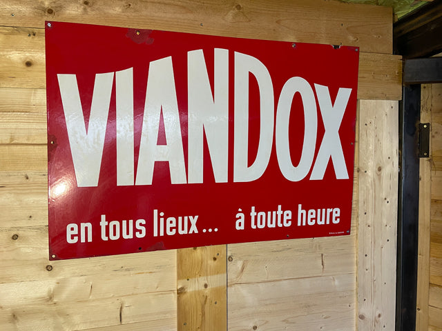 Grande plaque émaillée VIANDOX