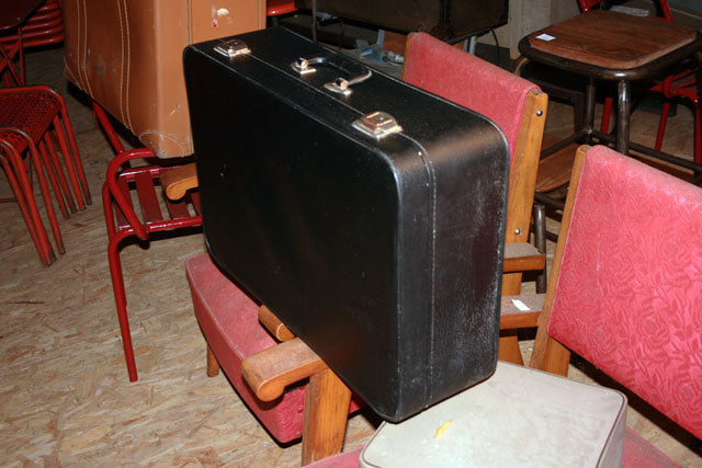 Valise déco noire 1970