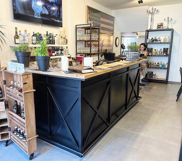 Comptoir industriel d'angle PRIX de base 2200€ réf 3833