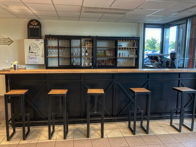 Comptoir industriel d'angle PRIX de base 2200€ réf 3833