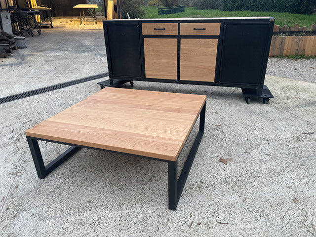 Table basse design industriel PRIX de base :790€ réf 3974