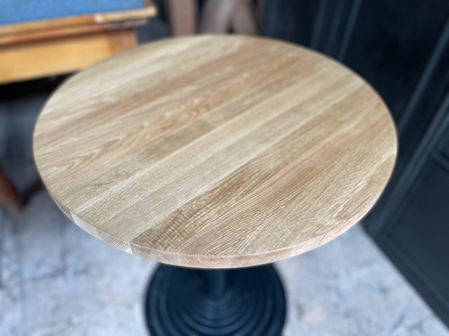 Table bistro fonte et chêne