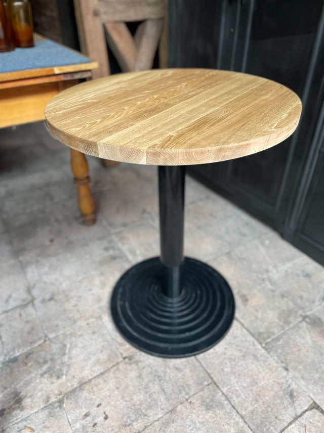 Table bistro fonte et chêne