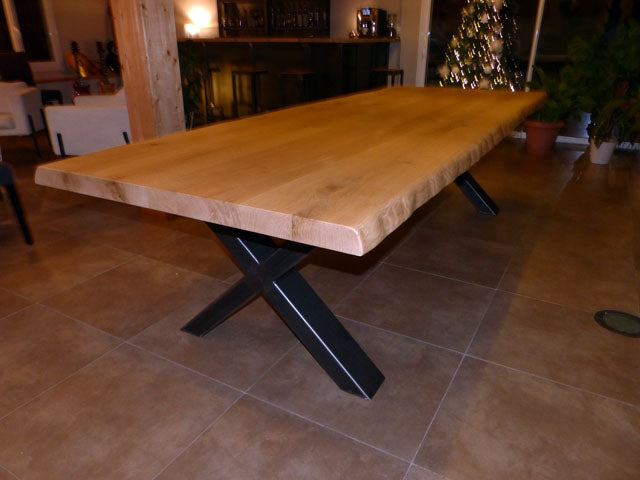 Table design industriel chêne 60 PRIX de base : 3600€ réf 3593