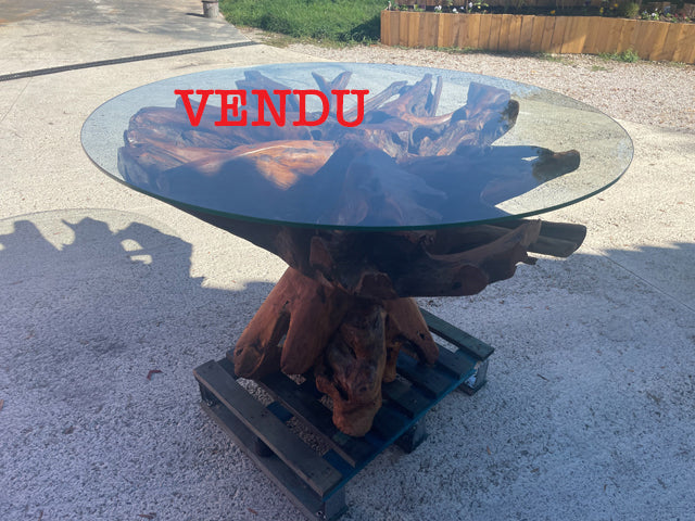 Table piètement racine