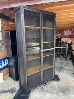 Armoire industrielle bois métal Réf 3475 Prix base : 1390€