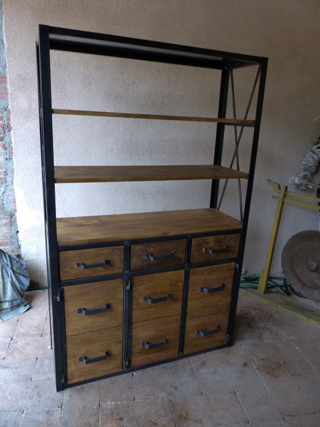 Bibliothèque industriel double face PRIX de base: 1000€ réf 3131