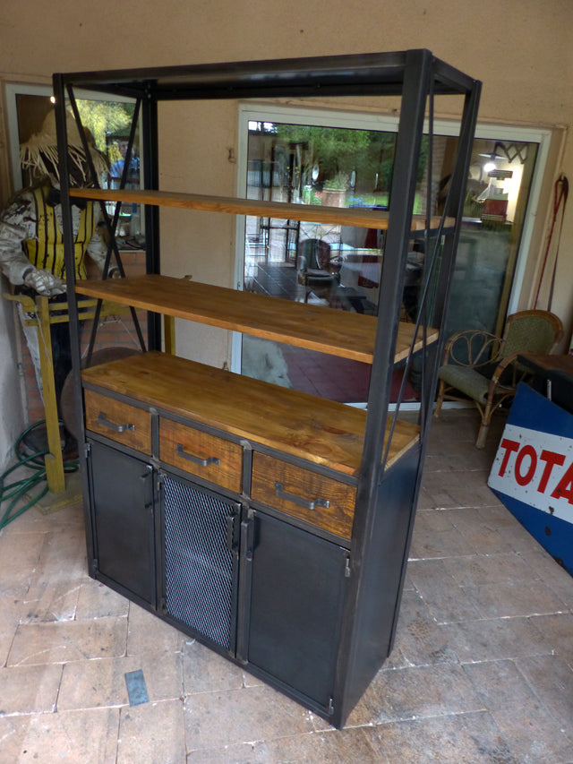 Bibliothèque industriel double face PRIX de base: 1000€ réf 3131