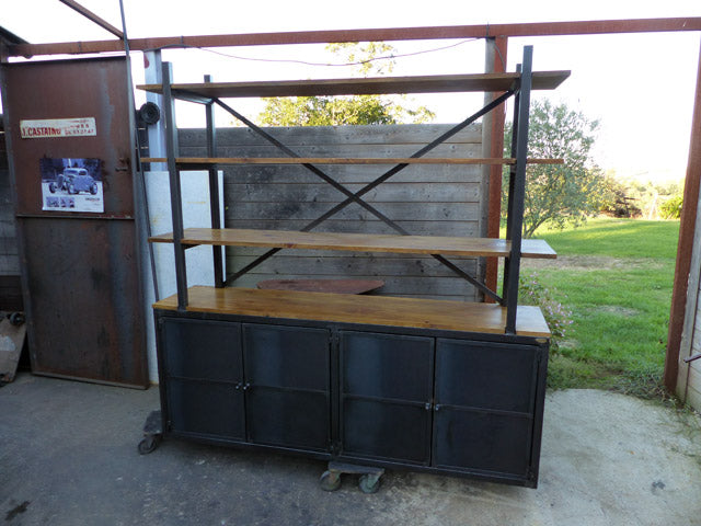 Bibliothèque industrielle. PRIX de base : 1 500 € réf 3056