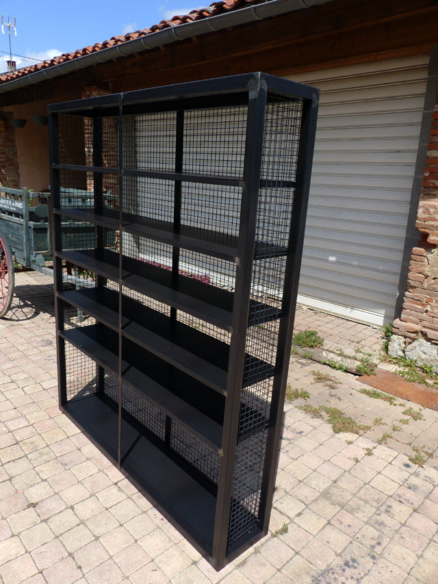 Bibliothèque industrielle tout métal PRIX de base:800€ réf 3421